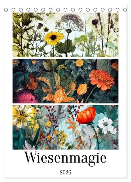Produktbild: Wiesenmagie (Tischkalender 2026 DIN A5 hoch), CALVENDO Monatskalender