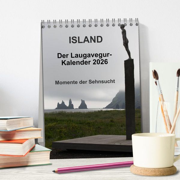 Produktbild: Island - Der Laugavegur-Kalender 2026 (Tischkalender 2026 DIN A5 hoch), CALVENDO Monatskalender