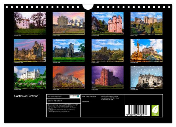 Produktbild: Castles of Scotland (Wall Calendar 2026 DIN A4 landscape), CALVENDO 12 Month Wall Calendar