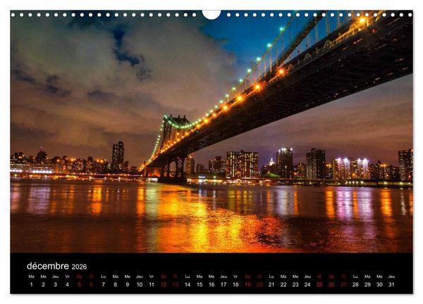 Produktbild: Balade New-Yorkaise, Manhattan (Calendrier mural 2026 DIN A3 vertical), CALVENDO calendrier mensuel