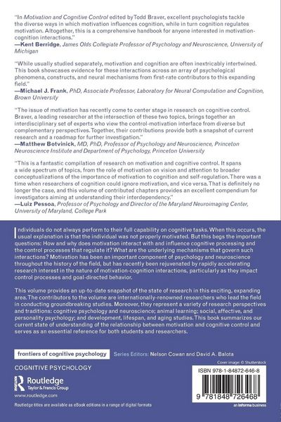 Produktbild: Motivation and Cognitive Control