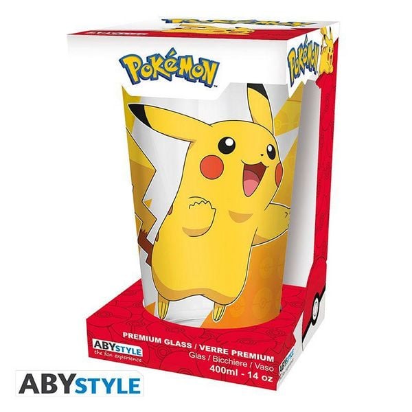 Produktbild: POKEMON - Large Glass Premium - 400ml - Pikachu foil