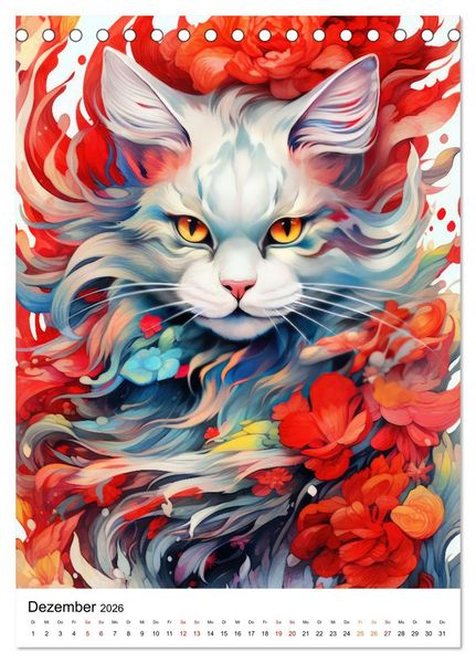 Produktbild: Katzen Zen (Tischkalender 2026 DIN A5 hoch), CALVENDO Monatskalender