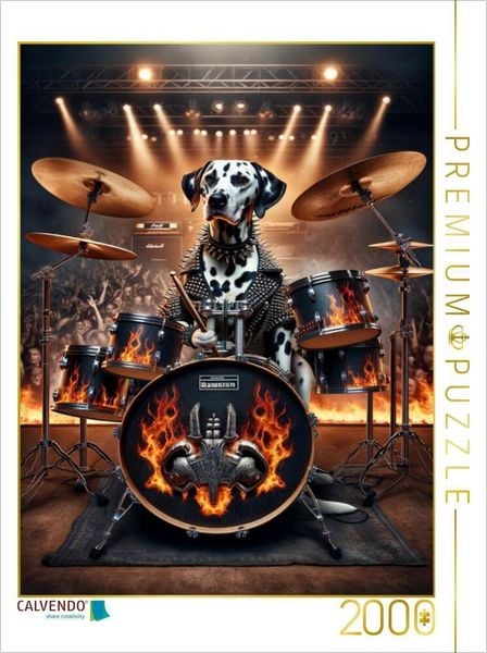 Produktbild: CALVENDO Puzzle Dalmatiner Drummerqueen | 2000 Teile Lege-Gr&ouml;&szlig;e 90x67cm Foto-Puzzle f&uuml;r gl&uuml;ckliche Stunden