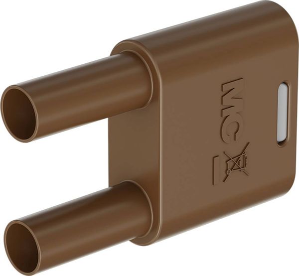 Stäubli SKS2-4N-19 Verbindungsstecker Braun Stift-Ø: 4mm Stiftabstand: 19mm 1St.