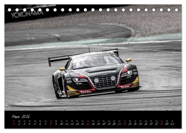 Produktbild: EMOTIONS ON THE GRID - Blancpain Endurance Series N&uuml;rburgring (Tischkalender 2026 DIN A5 quer), CALVENDO Monatskalender