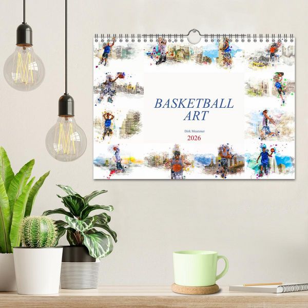 Produktbild: Basketball Art (Wandkalender 2026 DIN A4 quer), CALVENDO Monatskalender