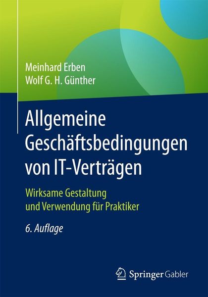 Produktbild: Allgemeine Gesch&auml;ftsbedingungen von IT-Vertr&auml;gen