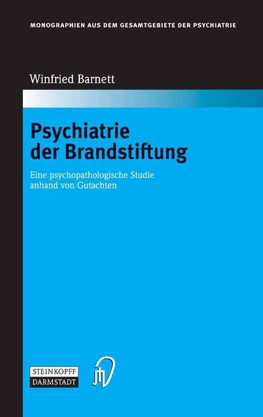 Produktbild: Psychiatrie der Brandstiftung