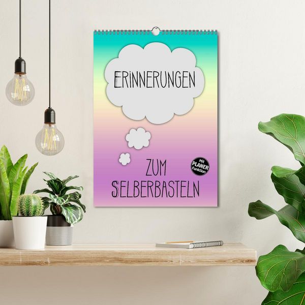 Produktbild: ERINNERUNGEN Zum Selberbasteln (Wandkalender 2026 DIN A3 hoch), CALVENDO Monatskalender