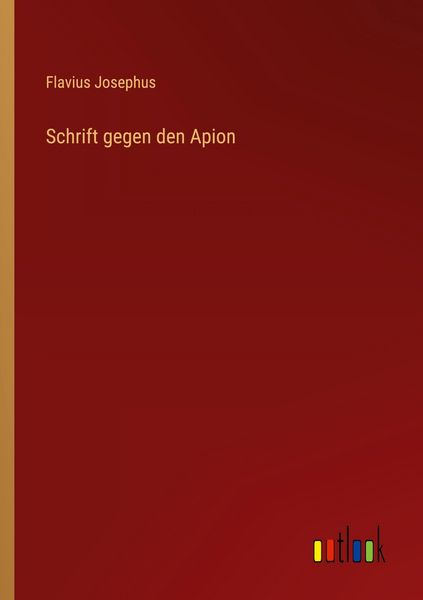 Produktbild: Schrift gegen den Apion