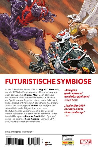 Produktbild: Symbiote Spider-Man 2099: Die Zukunft der Symbionten