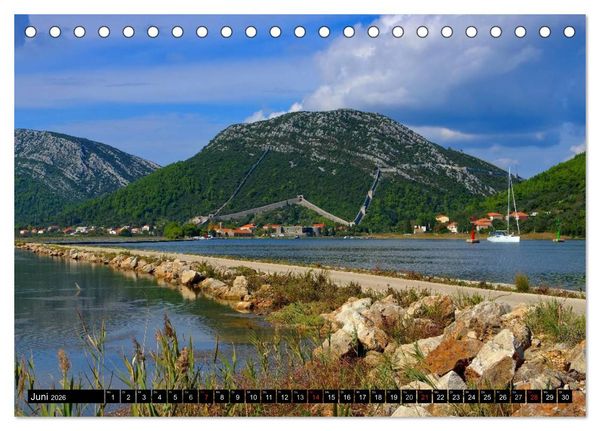 Produktbild: Kroatien - Traumhafte Landschaften und faszinierende St&auml;dte (Tischkalender 2026 DIN A5 quer), CALVENDO Monatskalender