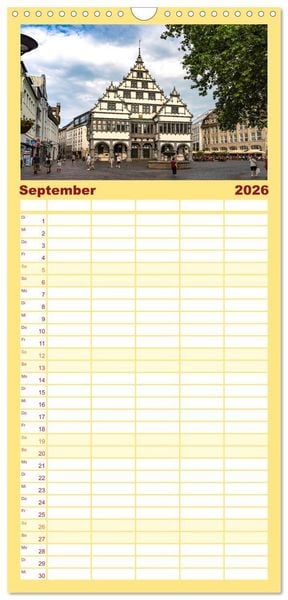 Produktbild: Familienplaner 2026 - Ostwestfalen - Paderborn mit 5 Spalten (Wandkalender, 21 x 45 cm) CALVENDO