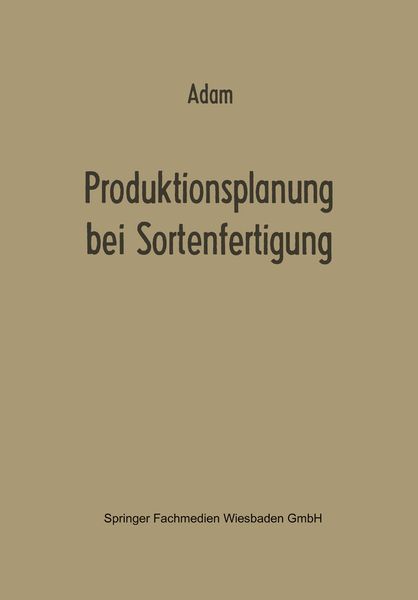 Produktbild: Produktionsplanung bei Sortenfertigung