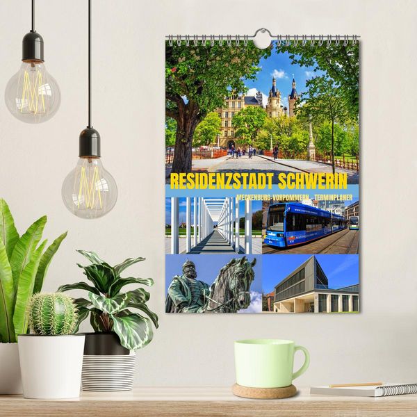 Produktbild: Residenzstadt Schwerin - Mecklenburg-Vorpommern - Terminplaner (Wandkalender 2026 DIN A4 hoch), CALVENDO Monatskalender