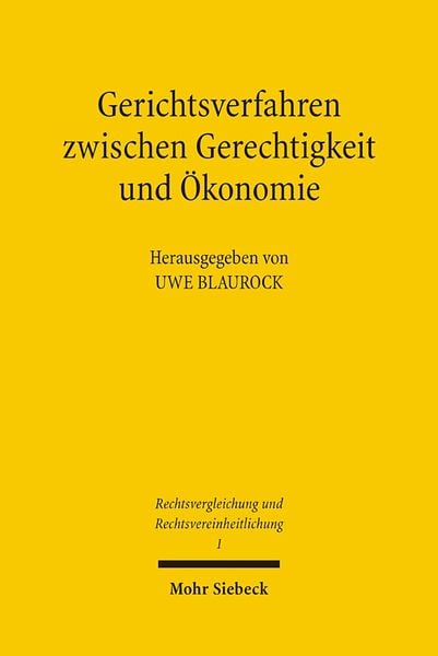 Produktbild: Gerichtsverfahren zwischen Gerechtigkeit und Ökonomie