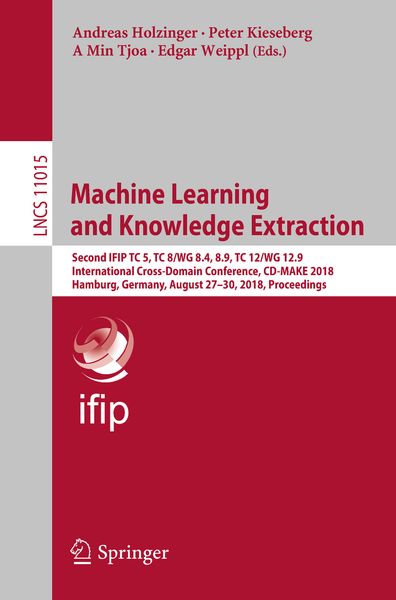 Produktbild: Machine Learning and Knowledge Extraction
