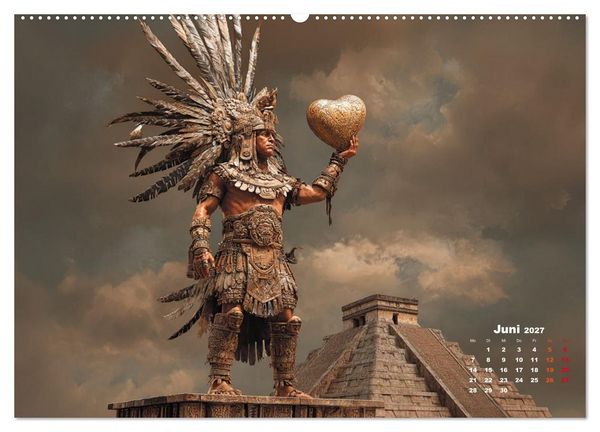 Produktbild: Azteken - Im Glanz der ewigen Sonne (Wandkalender 2027 DIN A2 quer), CALVENDO Monatskalender