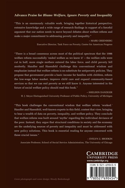 Produktbild: Blame Welfare, Ignore Poverty and Inequality