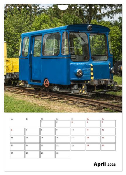 Produktbild: Klein- und Privatbahn Museum Gramzow (Wandkalender 2026 DIN A4 hoch), CALVENDO Monatskalender