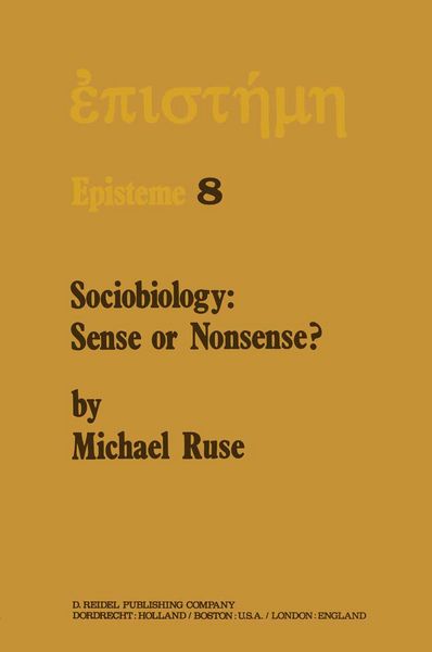 Produktbild: Sociobiology: Sense or Nonsense?
