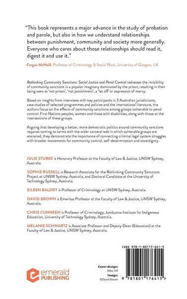 Produktbild: Rethinking Community Sanctions