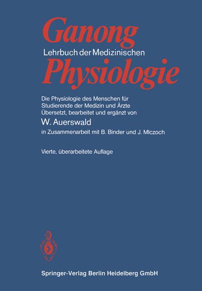 Produktbild: Lehrbuch der Medizinischen Physiologie