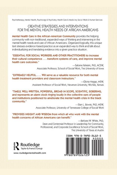 Produktbild: Mental Health Care in the African-American Community