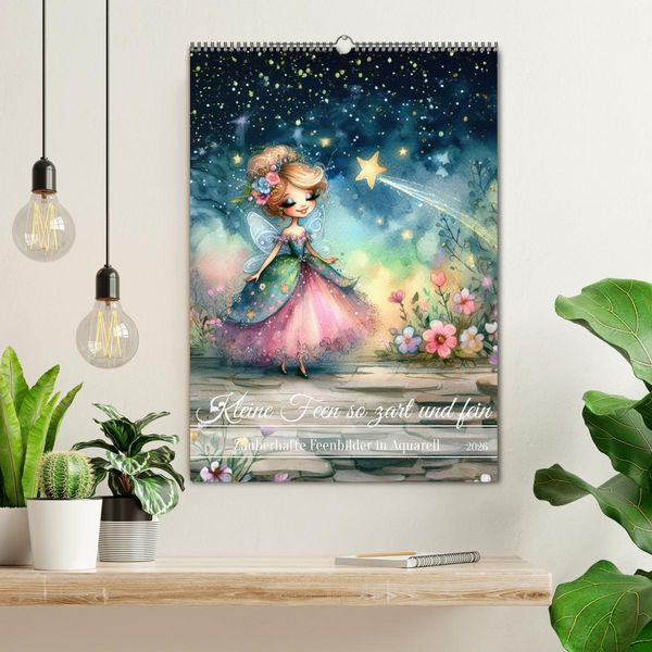 Produktbild: Kleine Feen so zart und fein (Wandkalender 2026 DIN A2 hoch), CALVENDO Monatskalender