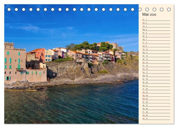 Produktbild: Collioure - Perle der Cote Vermeille (Tischkalender 2026 DIN A5 quer), CALVENDO Monatskalender
