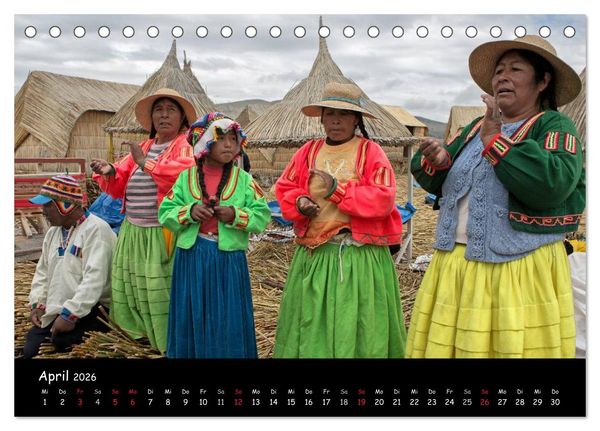 Produktbild: Traumziel Peru (Tischkalender 2026 DIN A5 quer), CALVENDO Monatskalender