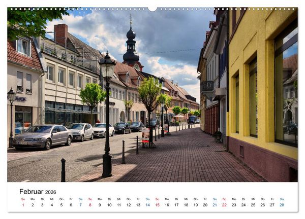 Produktbild: Schwetzingen - Ansichtssache (hochwertiger Premium Wandkalender 2026 DIN A2 quer), Kunstdruck in Hochglanz