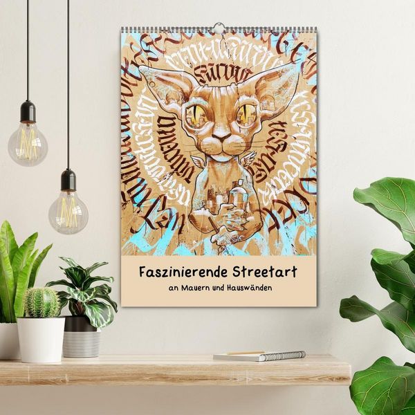 Produktbild: Faszinierende Streetart an Mauern und Hausw&auml;nden (Wandkalender 2027 DIN A2 hoch), CALVENDO Monatskalender