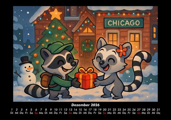 Produktbild: Rocco & Lulu - Reise durch die USA 2026 Fotokalender DIN A3