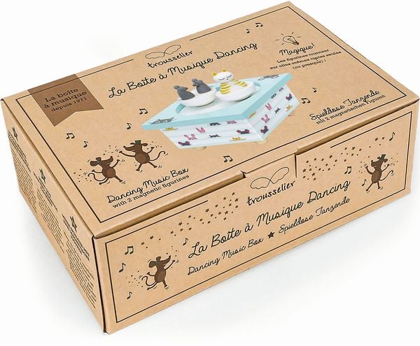 Produktbild: TROUSSELIER - Spieluhr mit tanzenden Katze und Maus, magnetisch