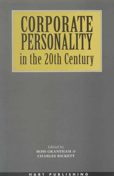 Produktbild: Corporate Personality in the 20th Century