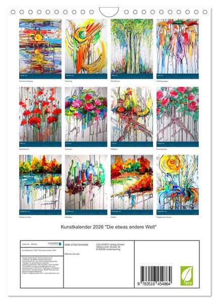 Produktbild: Kunstkalender 2026 "Die etwas andere Welt" (Wandkalender 2026 DIN A4 hoch), CALVENDO Monatskalender