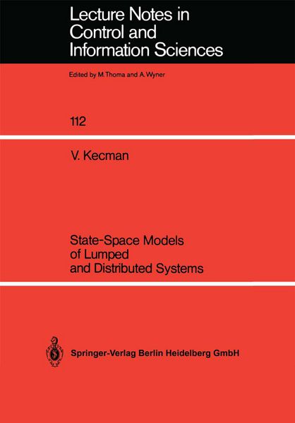 Produktbild: State-Space Models of Lumped and Distributed Systems