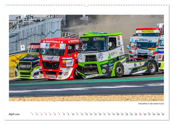 Produktbild: TRUCK RACING - Motorsport in XXL (Wandkalender 2026 DIN A2 quer), CALVENDO Monatskalender