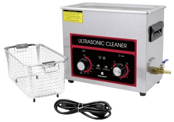 Produktbild: TOOLCRAFT USC-650 Ultraschallreiniger Schmuck, Werkstatt, B&uuml;robedarf 180 W 6.5 l mit Heizung, mit Reinigungskorb