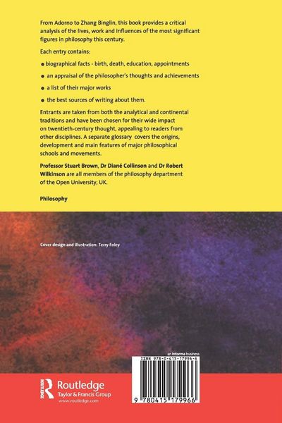 Produktbild: One Hundred Twentieth-Century Philosophers