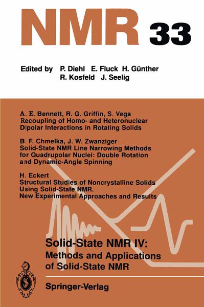 Produktbild: Solid-State NMR IV Methods and Applications of Solid-State NMR