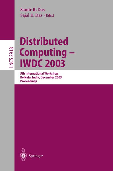 Produktbild: Distributed Computing - IWDC 2003