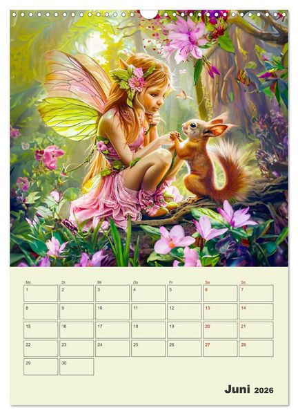 Produktbild: Elfenkinder der Natur - Niedlicher Termin-Planer f&uuml;r das Jahr (Wandkalender 2026 DIN A3 hoch), CALVENDO Monatskalender