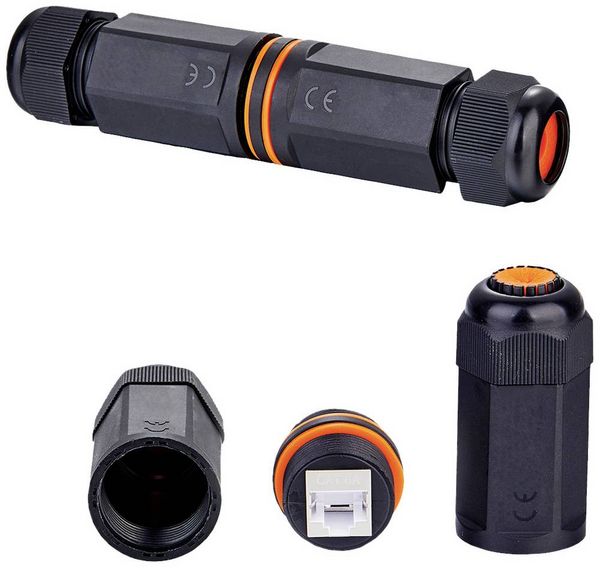 Value RJ45-Kupplung RJ45 Adapter CAT 6a Schwarz