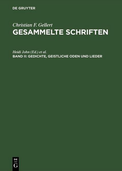 Produktbild: Gedichte, Geistliche Oden und Lieder