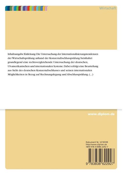 Produktbild: Internationalisierungstendenzen der Wirtschaftspr&uuml;fung