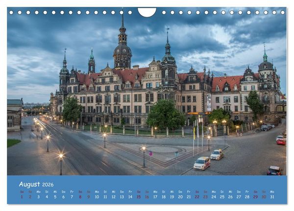 Produktbild: Elbflorenz - Dresden und Umgebung (Wandkalender 2026 DIN A4 quer), CALVENDO Monatskalender