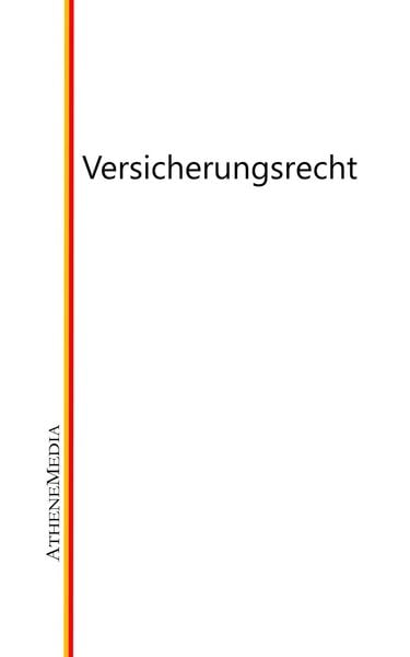 Produktbild: Versicherungsrecht